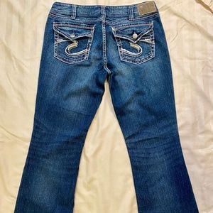 Silver Jeans Co Women's Suki Surplus Curvy-Fit Bootcut Jeans Blue Size